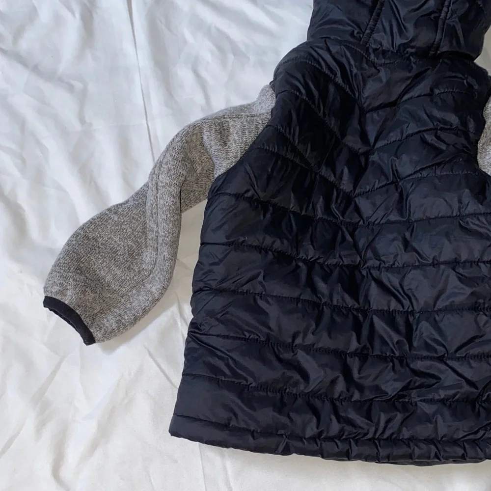 Reebok Black and Gray Hooded Jacket